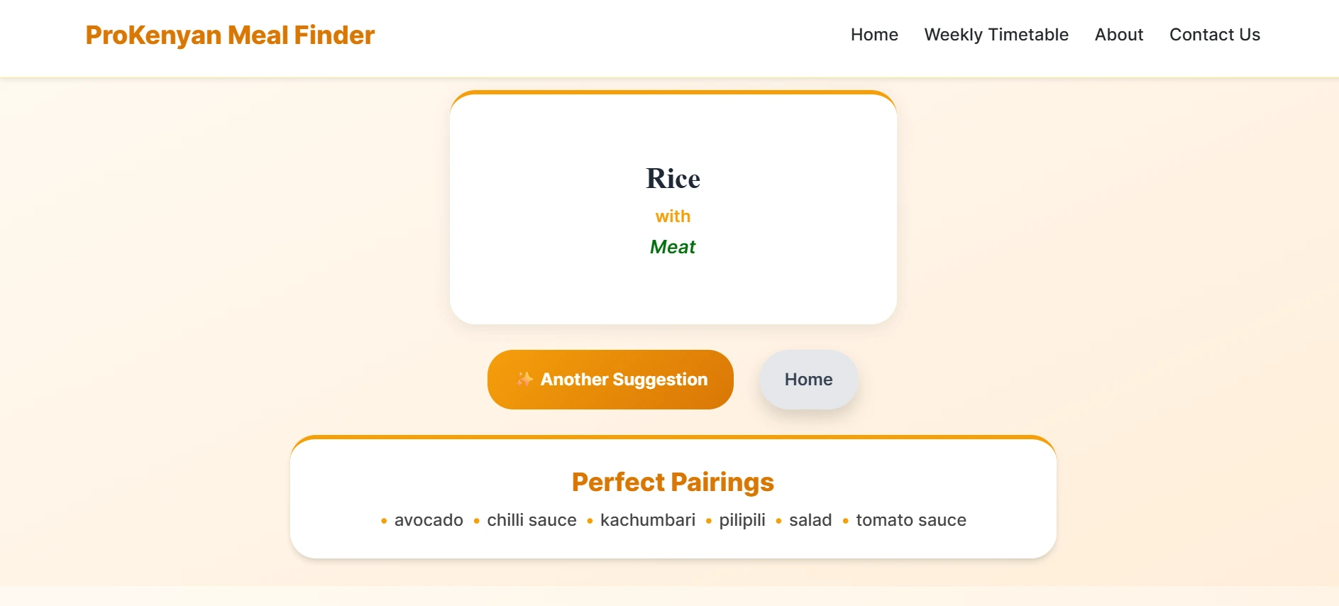 Meal Finder
