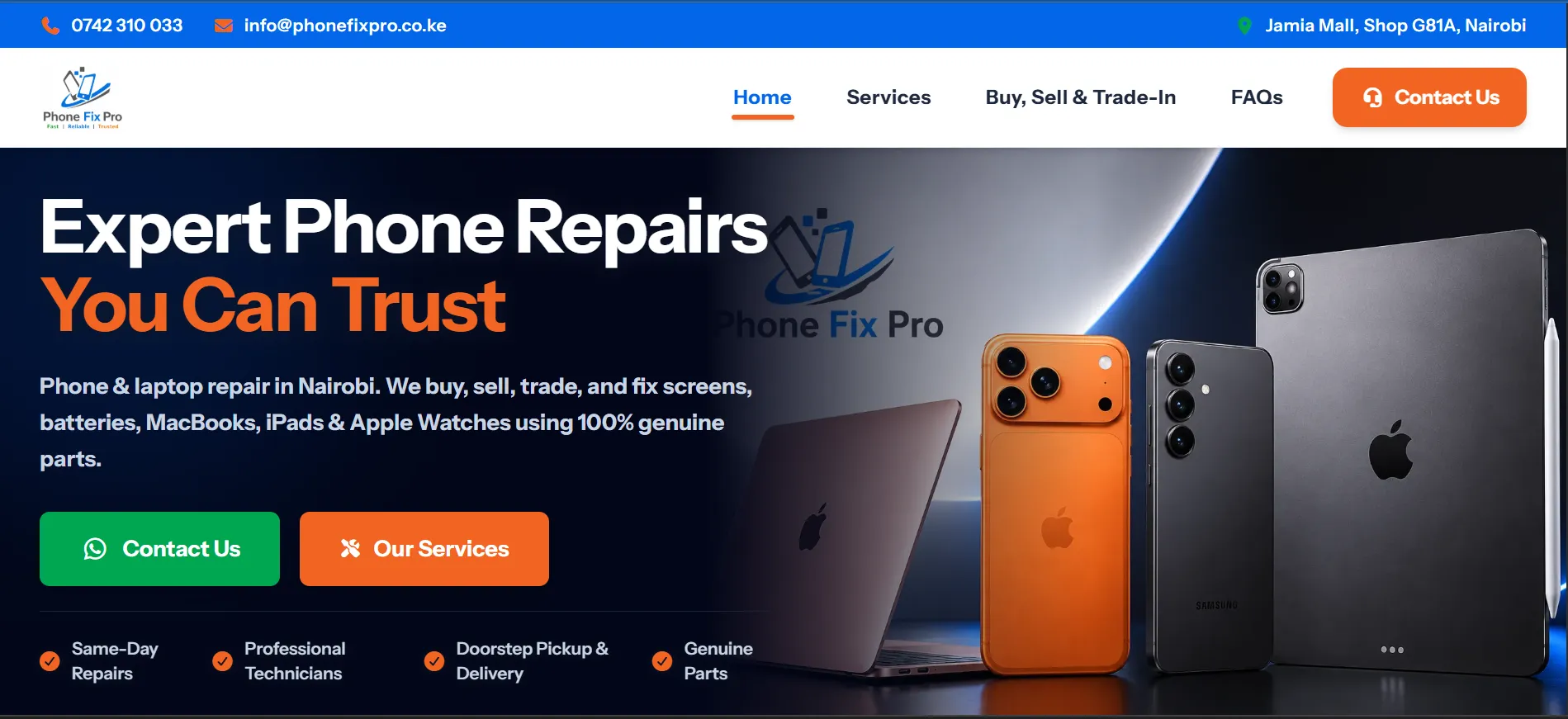 Phone Fix Pro-Mobile Repairs Nairobi