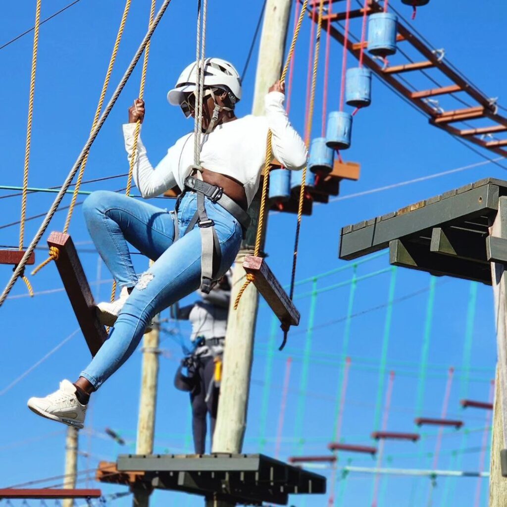 High ropes challenge at Burudani Park