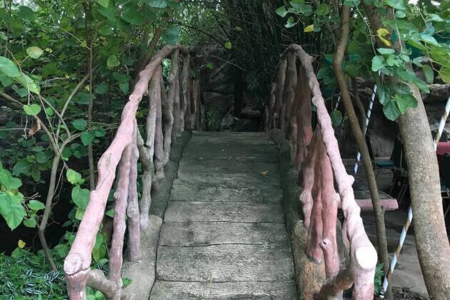 Wooden Stairway at Rockhouse Karen