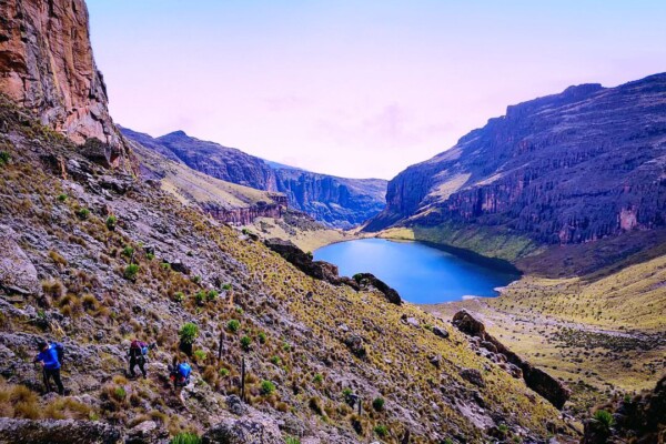 Scenic Beauty of Lake Michaelson on Mt. Kenya