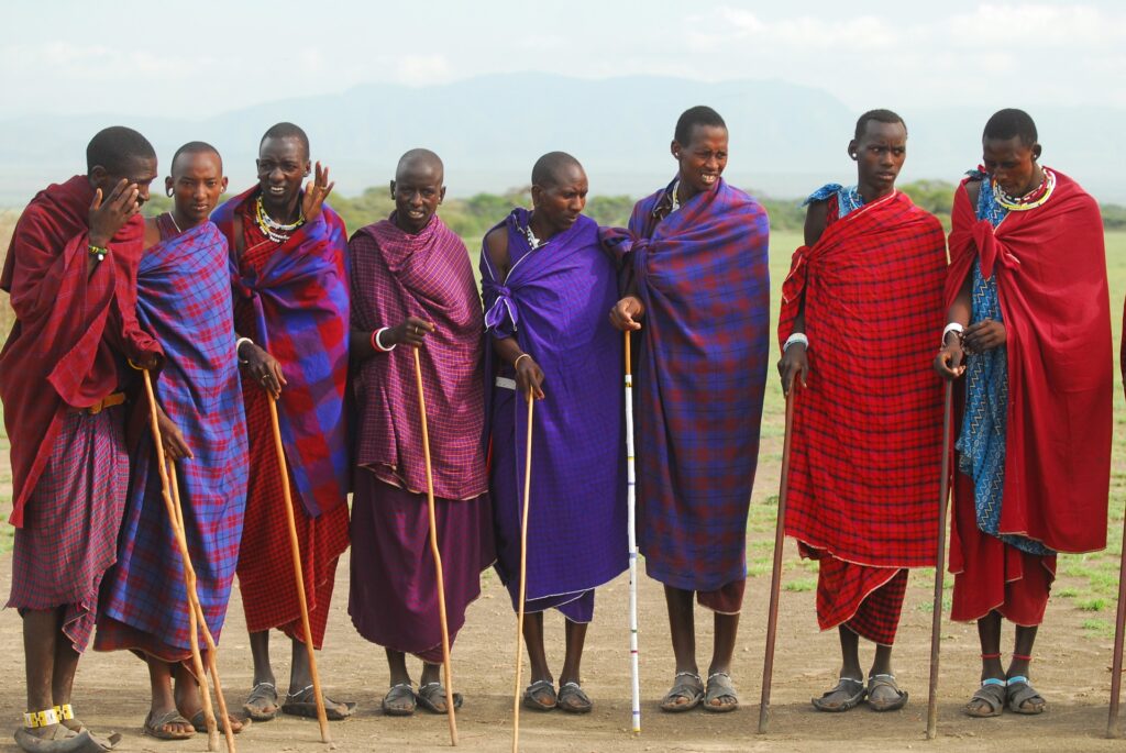 Maasai Tribes men in Amboseli National Park