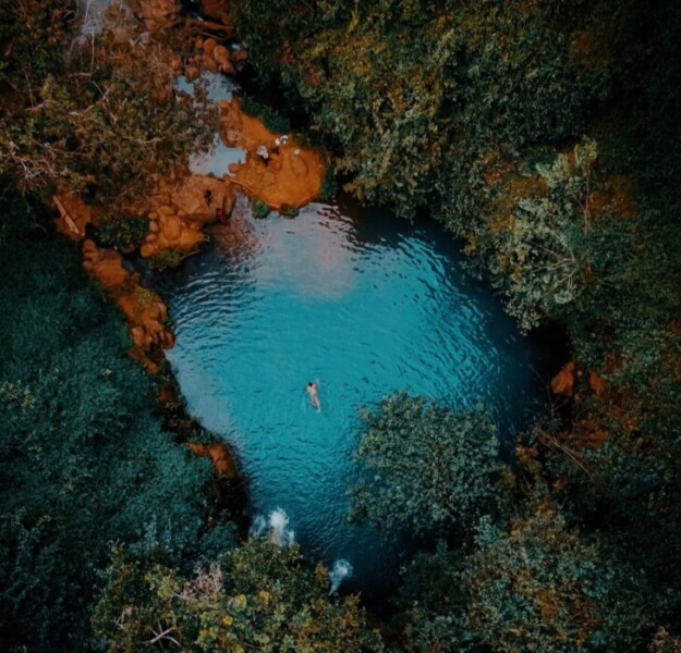 iconic blue pools